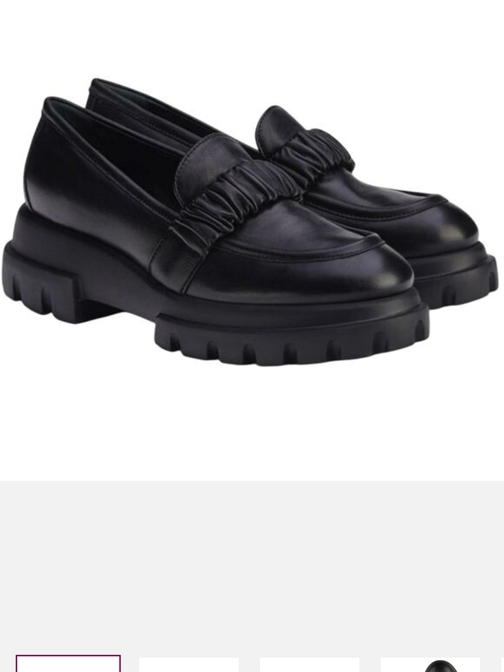 Chunky Loafer Black Lug Sole